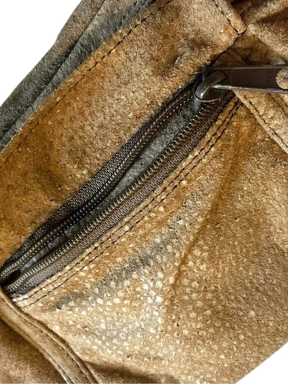 Leather-look Tan Crossbody Belt Bag